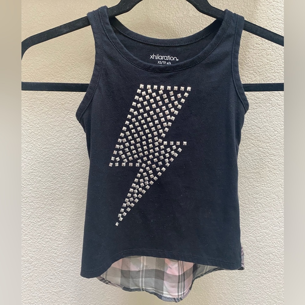 Xhilaration, Girls, Tank Top, Black, Size XS 4/5